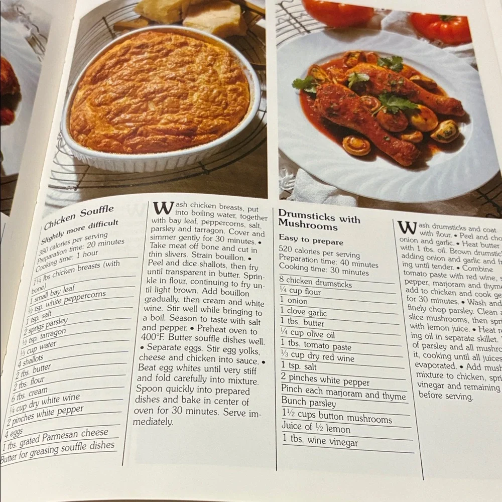Vintage Chicken and Poultry Cookbook - Good Cook's Library (White/Green)